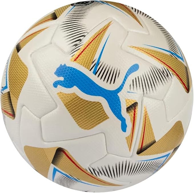 Puma Cumbre CONMEBOL Copa America FIFA Match Ball - Official Match Ball for High-Level Soccer Games, Size 5 (PUMA White-PUMA Gold)
