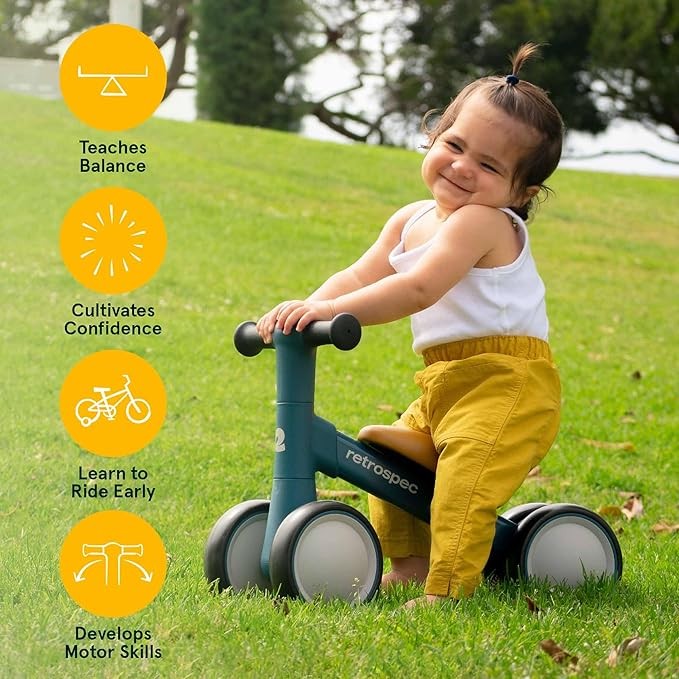 cWheels - Safe Learning Toy for Ages 12-24 Months - Scratch-Resistant Indoor Outdoor Toddler Riding Toy with Steering Limit & Soft Grips