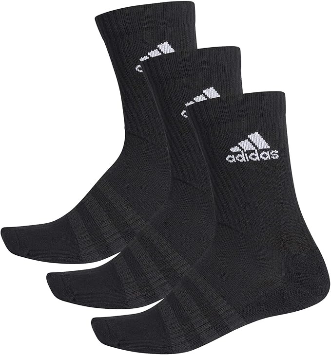 Adidas EBB96 Men's Socks, Cushion, Crew Socks, 3 Pairs