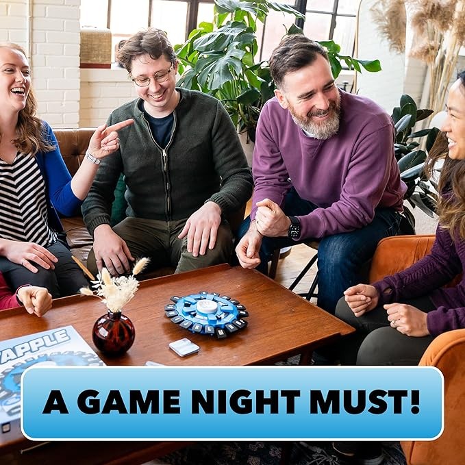 USAOPOLY The Original TAPPLE, el juego de mesa familiar de ritmo rápido, elige una categoría y corre contra el temporizador para ser el último jugador, juego de palabras de aprendizaje para edades de