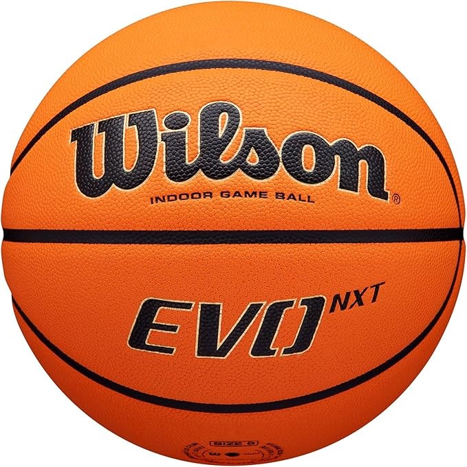 WILSON NCAA Evo NXT Official Indoor Game Basketballs - Sizes 6 and 7