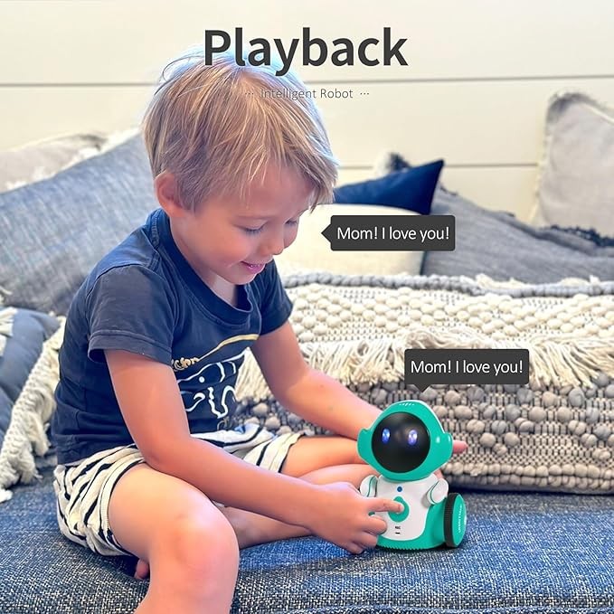 GILOBABY Interactive Robot for Kids Ages 3-8 – Rechargeable with Voice Control & Playback Mode – Educational Toy that Sings, Dances and Touch Control