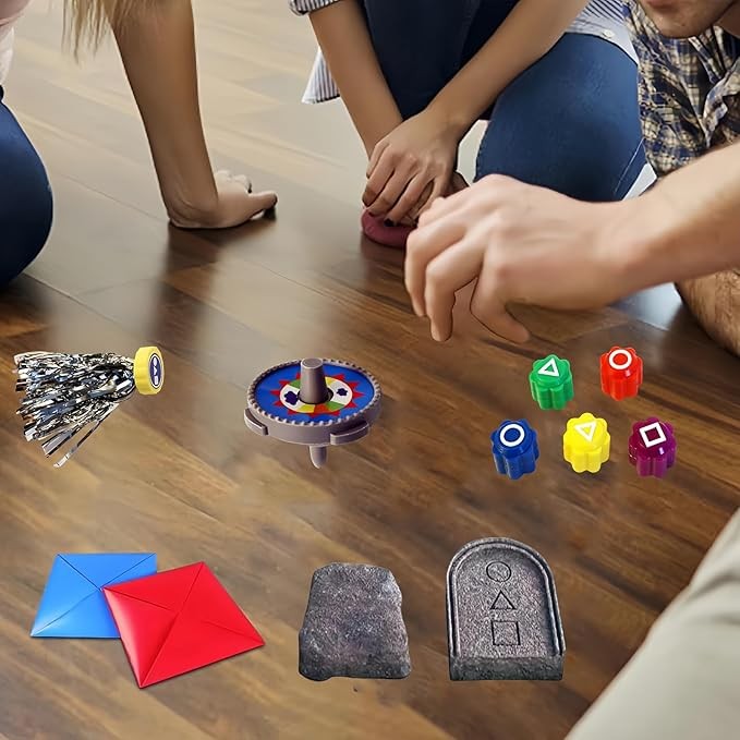 Gonggi Korean Game, Tossing Set (Korean Traditional Play Game) Jebi chagi Stone catching Biseokchigi Paeng-y DDAKJI Family Party