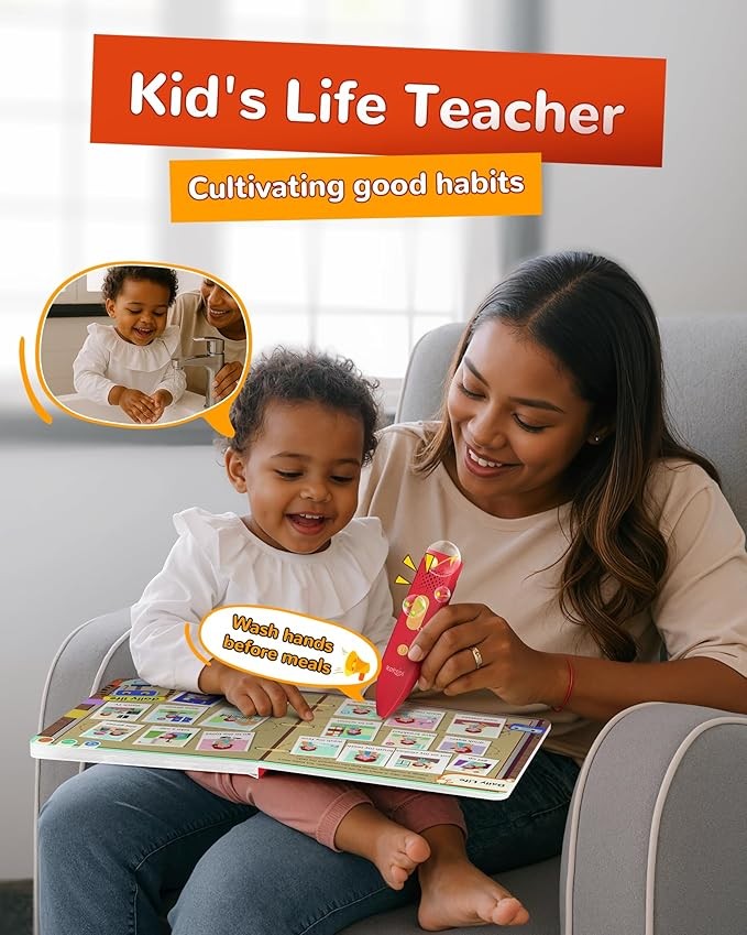 c Books Kids Learning Electronic Toys for Boys Girls, Autism Sensory Games, Early Educational Gifts Birthday Gifts for Toddlers Kids Age 2 3 4 5