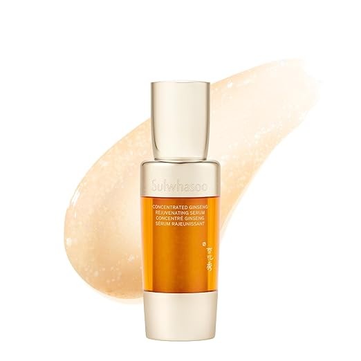 Sulwhasoo Concentrated Ginseng Rejuvenating Serum- Ginseng & Peptide Anti-Aging Serum with Niacinamide, Retinol, Vitamin B5 & Hyaluronic Acid for Wrinkles & Hydration