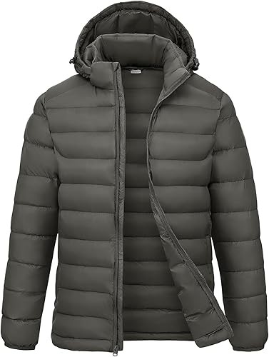Wholesale Outdoor Light Warm Duck Custom Logo Nylon Black Hooded Winter Bubble Puff Filled Down Puffer Jackets For Men