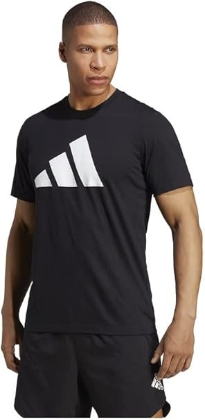 Adidas BXH37 Men's Training Short Sleeve T-Shirt Train Essentials Feelready Logo