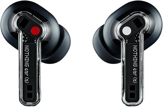 Nothing Ear (a) Wireless Earbuds, 45dB Hybrid Noise Cancelling Earbuds, Hi-Res Audio, Advanced Equaliser, Dual Connect, 6 Mics, 42.5H Playtime Ear Buds Wireless Bluetooth, Black