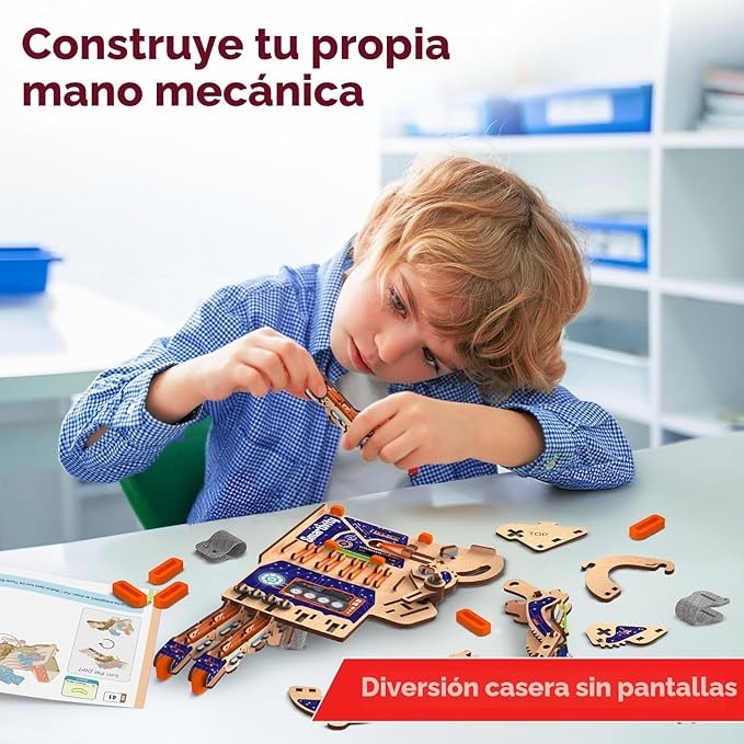 Smartivity Juguete mecánico robótico STEM de mano para niños de 8 a 14 años | Ganador del premio Parents Choice I Regalo de cumpleaños para niños | Kit de ingeniería para niños y niñas de 8, 9, 10, 11