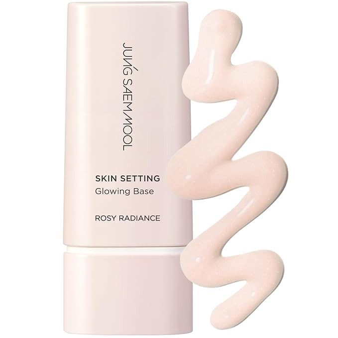 JUNG SAEM MOOL Skin Setting Glowing Base 1.35 Fl Oz, Hydrating Primer with Fine Pearls for Radiant Glow, Pore-Smoothing Pink Flower Complex, Makeup Base for Dry and Combination Skin, Korean Makeup