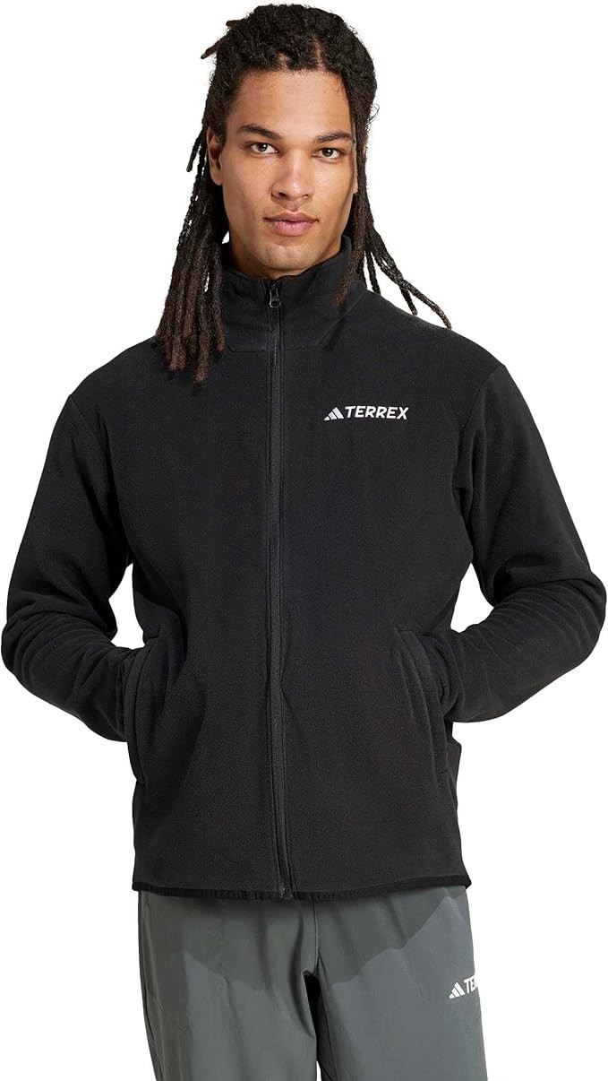 adidas Men's Terrex Multi Essentials Full Zip Fleece Jacket Sweatshirt (pack of 1)